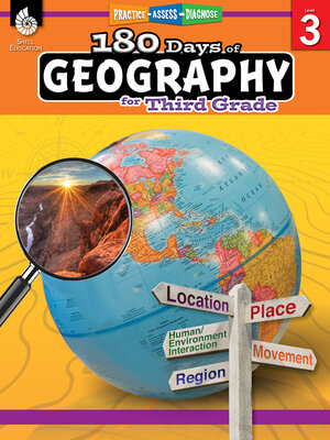 cover image of 180 Days of Geography for Third Grade